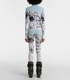Perfect Moment Jacquard half-zip ski top
