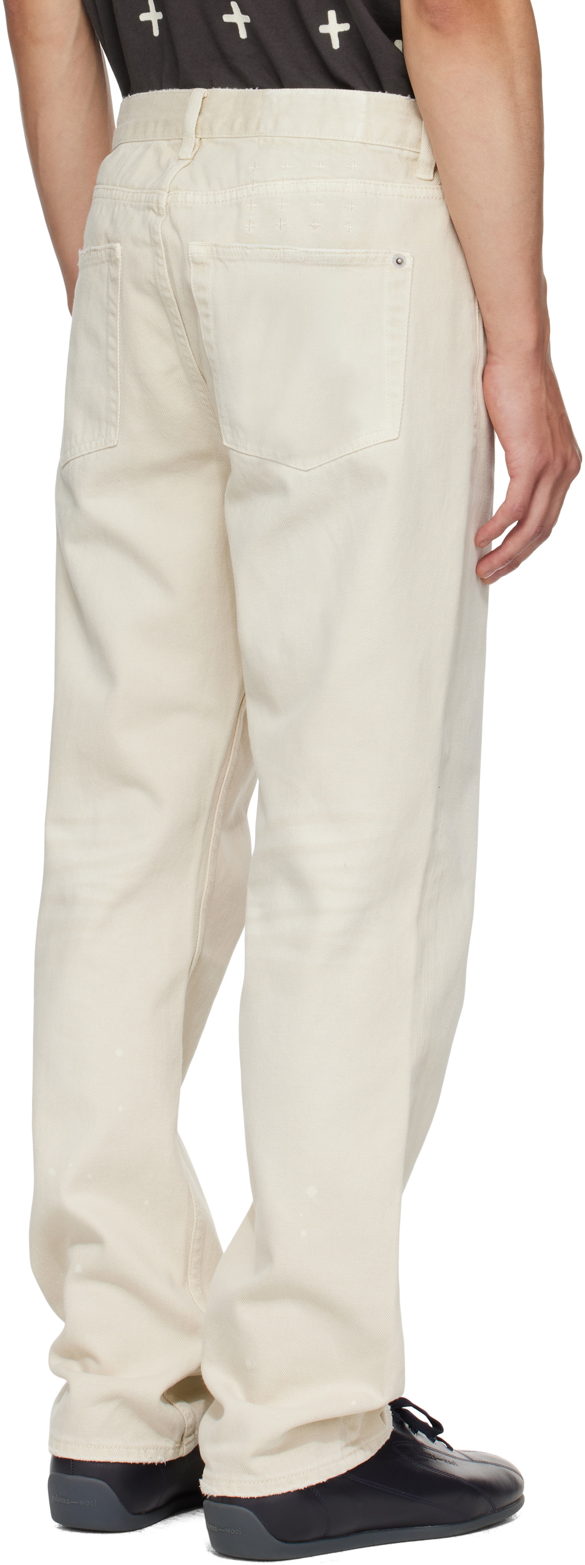 Ksubi Off-White Anti K Ivory Jeans