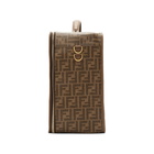 Fendi Brown and Beige Medium Forever Fendi Travel Bag