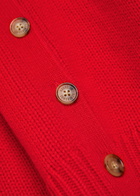 Guest In Residence Sculpted Cashmere Cardigan Red