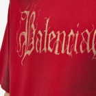 Balenciaga Men's Metal Logo T-Shirt in Red