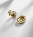 Octavia Elizabeth Ivy Eternity 18kt gold earrings with diamonds