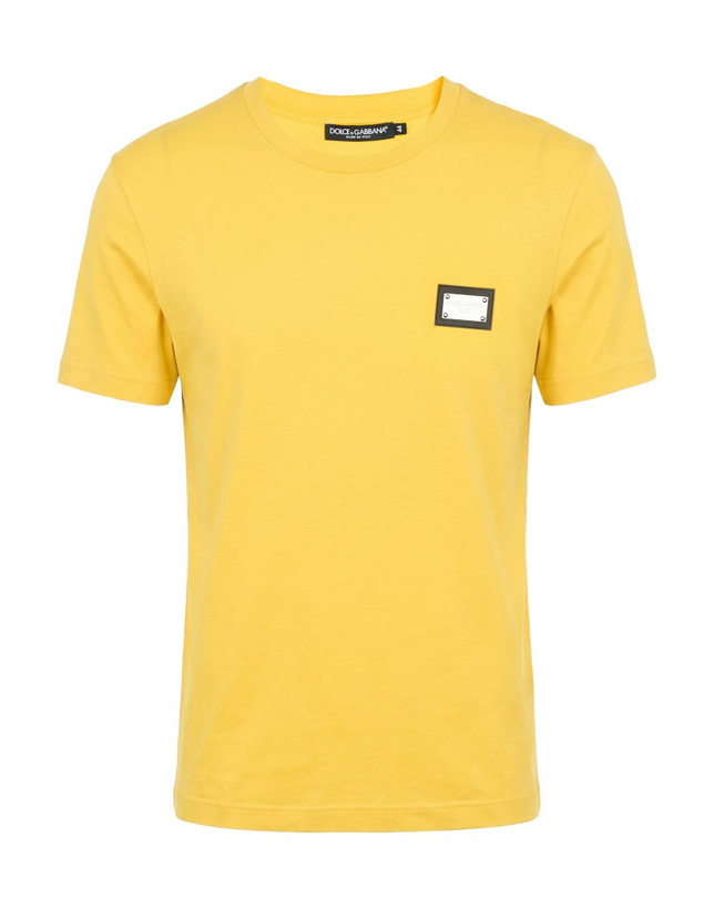 Photo: Dolce & gabbana Mens T-shirt in Yellow