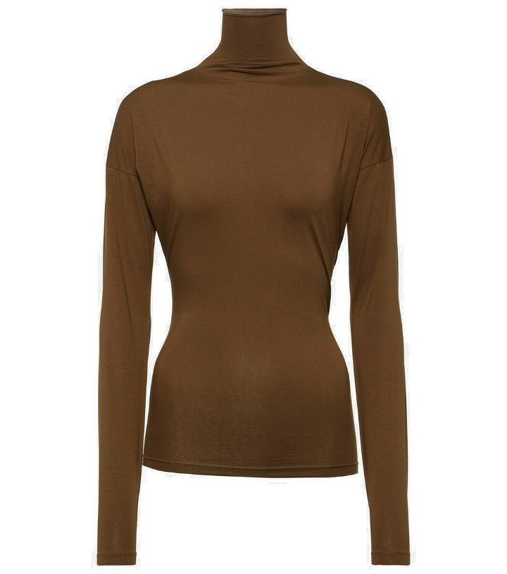 Photo: Lemaire Second Skin cotton jersey turtleneck top