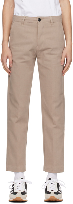 Photo: AMI Paris Beige Creased Trousers