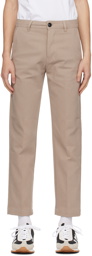 AMI Paris Beige Creased Trousers