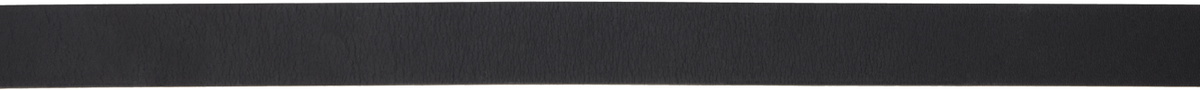 YOKE Black Narrow Leather Belt