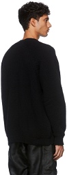 Jan-Jan Van Essche Black Knit #52 Sweater