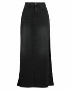 Mother Womens Denim skirt in Black