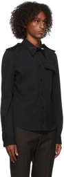 Bottega Veneta Black Canvas Shirt