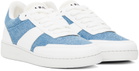 A.P.C. White & Blue Plain Sneakers