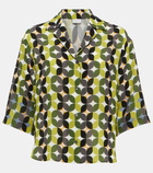 Dries Van Noten Printed crêpe bowling shirt