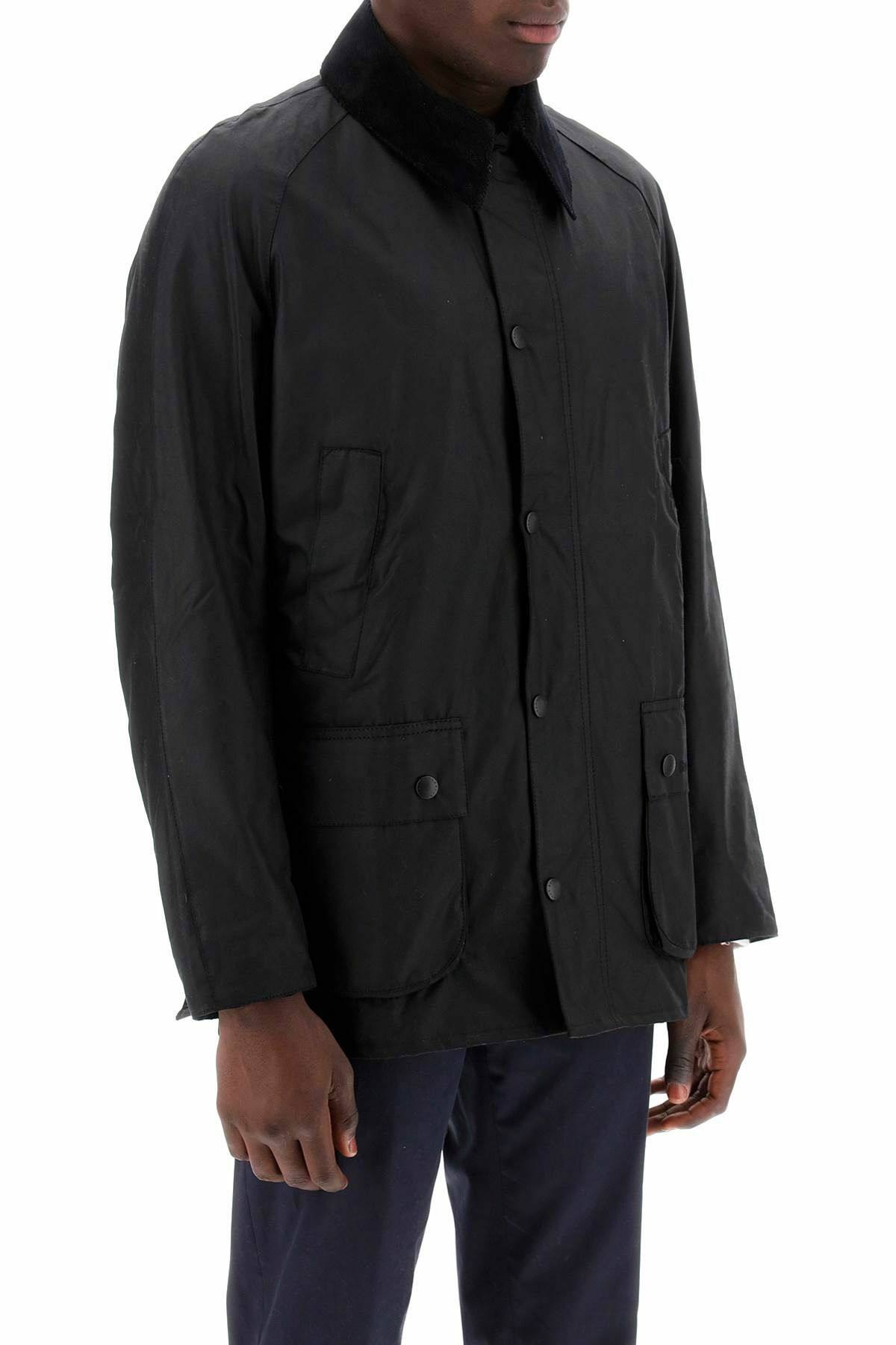 BARBOUR ashby waxed jacket Black