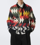 Sacai x A.P.C. padded printed cotton blouson jacket
