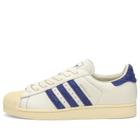 Adidas Men's Superstar Ii Sneaker in Off White/Victory Blue/Warm Vanilla