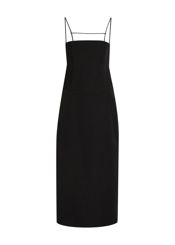 Photo: Calvin Klein Artemis Open-back Cotton Midi Dress Black