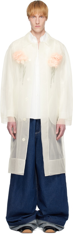 Photo: Simone Rocha Off-White Stuffed Carnation Car Coat
