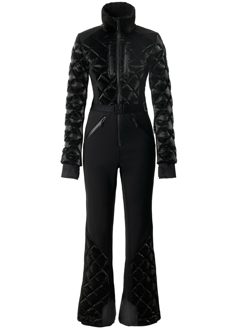 Mackage Inga Quilted Bonded Fleece ski Suit Black