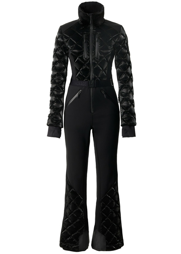 Photo: Mackage Inga Quilted Bonded Fleece ski Suit Black