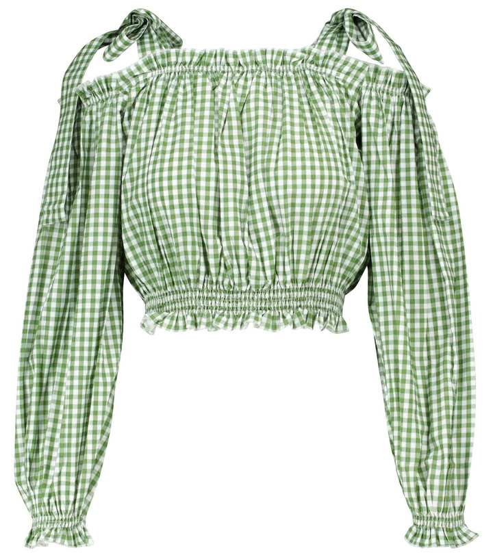 Photo: Alexandra Miro Gingham cotton crop top