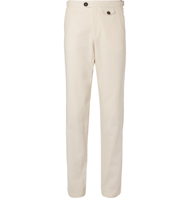 Photo: Oliver Spencer - Cream Cotton Suit Trousers - Men - Cream