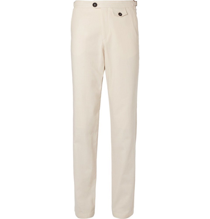 Photo: Oliver Spencer - Cream Cotton Suit Trousers - Men - Cream