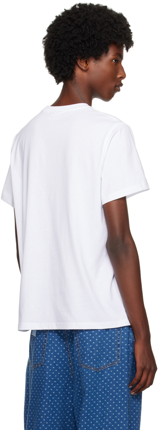 GANNI White Cherry Relaxed T-Shirt GANNI