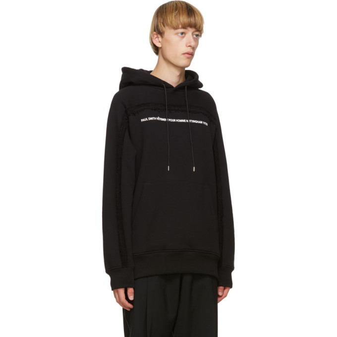 パーカー・フーディ PAUL SMITH Men Hoodies M1R 180T EP2181 BLACK Paul Smith Black Pauls First Shop Hoodie Paul Smith
