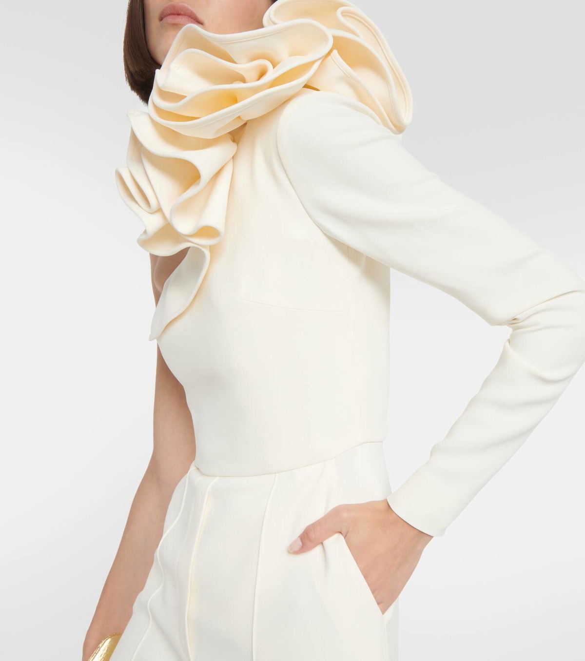 Elie Saab Floral one-shoulder jumpsuit