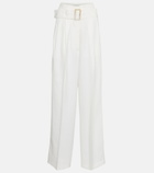 Golden Goose - Cleofe belted high-rise wide-leg pants