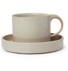 BY JAPAN - Ceramic Japan Moderato Cup and Saucer - Neutrals