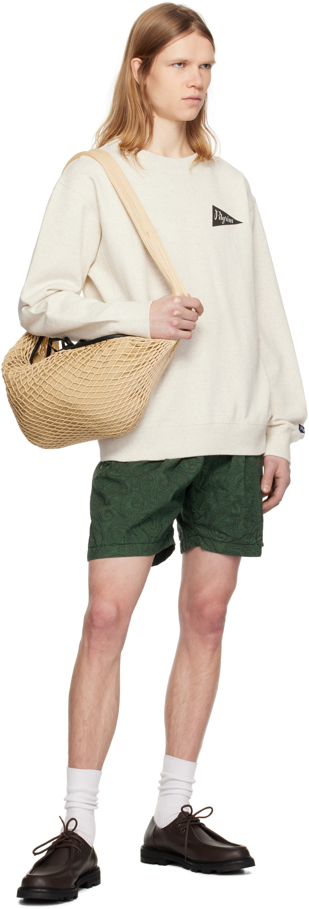 Pilgrim Surf + Supply Green Morris Paisley Shorts
