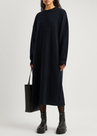 Extreme Cashmere N°106 Weird Short Cashmere-blend Dress - Navy - One Size