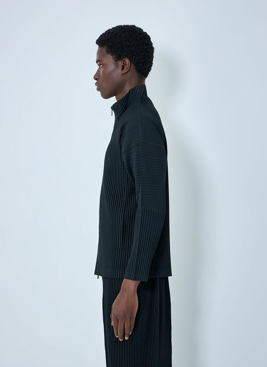 Homme Plissé Issey Miyake Pleated Zip-Up Jacket