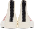 COMME des GARÇONS PLAY Off-White Converse Edition Half Heart Chuck 70 High Sneakers