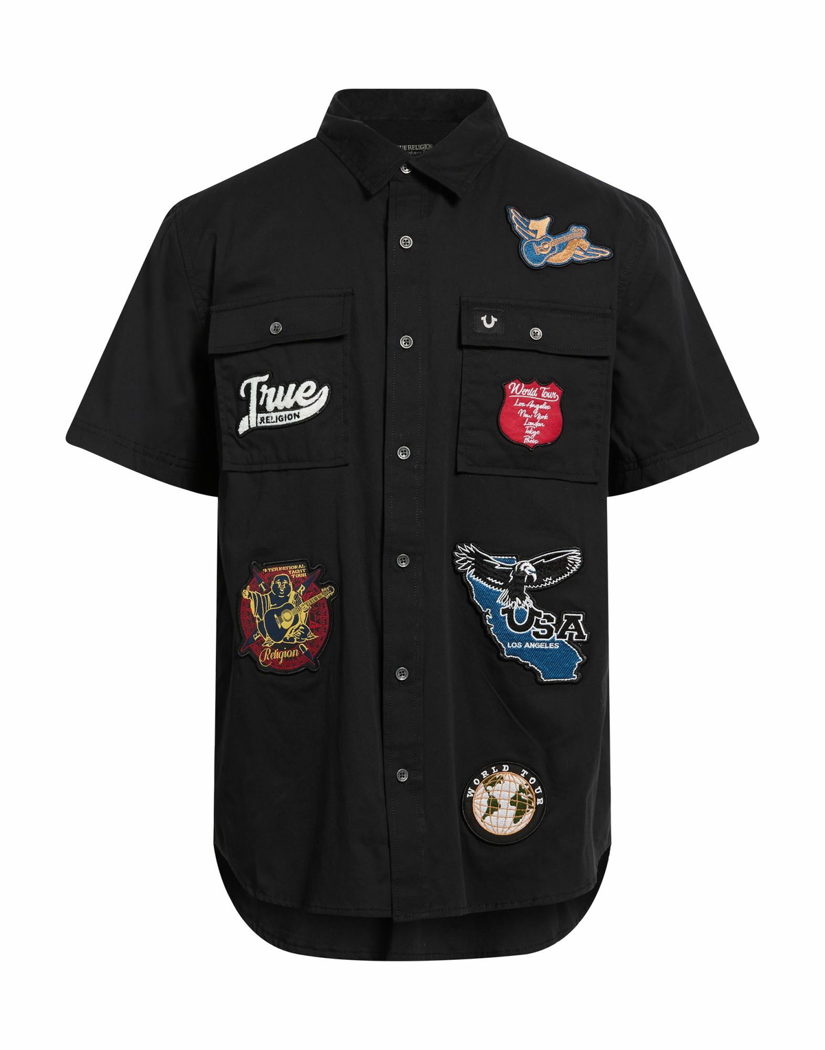 True Religion Mens Shirt in Black
