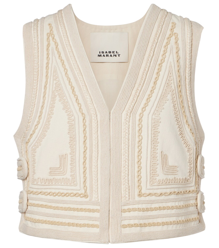 Photo: Isabel Marant Blerina embroidered cotton vest