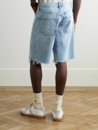 AGOLDE - Anson Straight-Leg Frayed Denim Shorts - Blue
