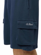 MC2 Saint Barth Man Navy Blue Cargo Short Pants Cargy