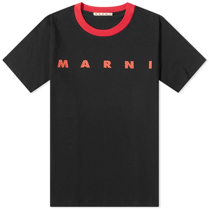 Photo: Marni Men's Logo T-Shirt in Black