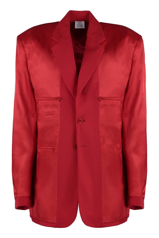 Photo: VETEMENTS Cotton Blend Jacquard Blazer