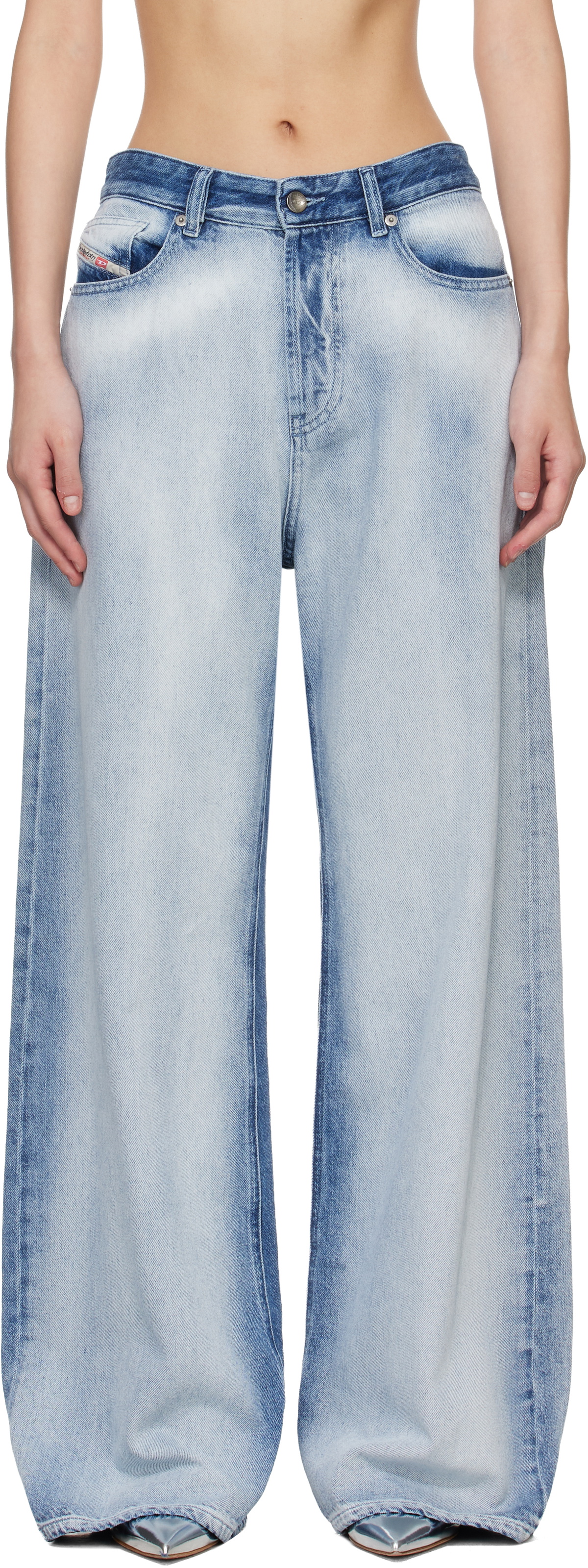 パンツ diesel Relaxed Jeans 1996 D-Rise 007z4 D-RISE Man: Oversized Regular Black/Dark grey Jeans | Diesel