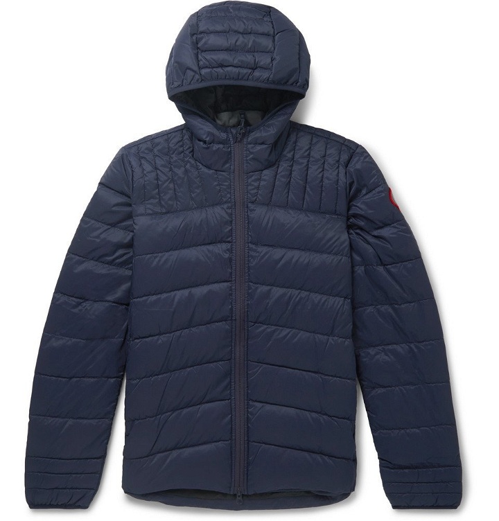 Photo: Canada Goose - Brookvale Slim-Fit Quilted Shell Hooded Down Jacket - Men - Blue