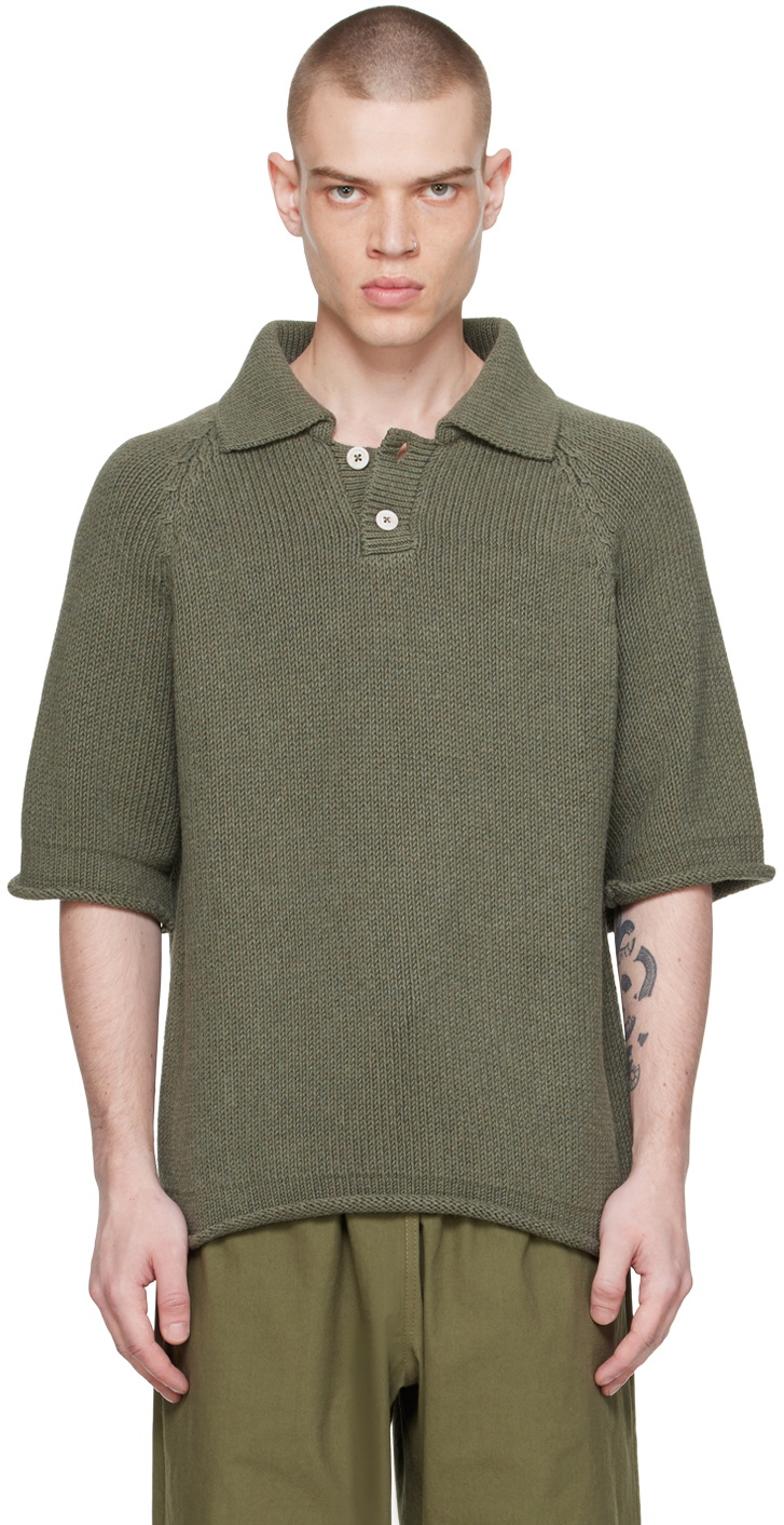 XENIA TELUNTS Khaki Summer Polo