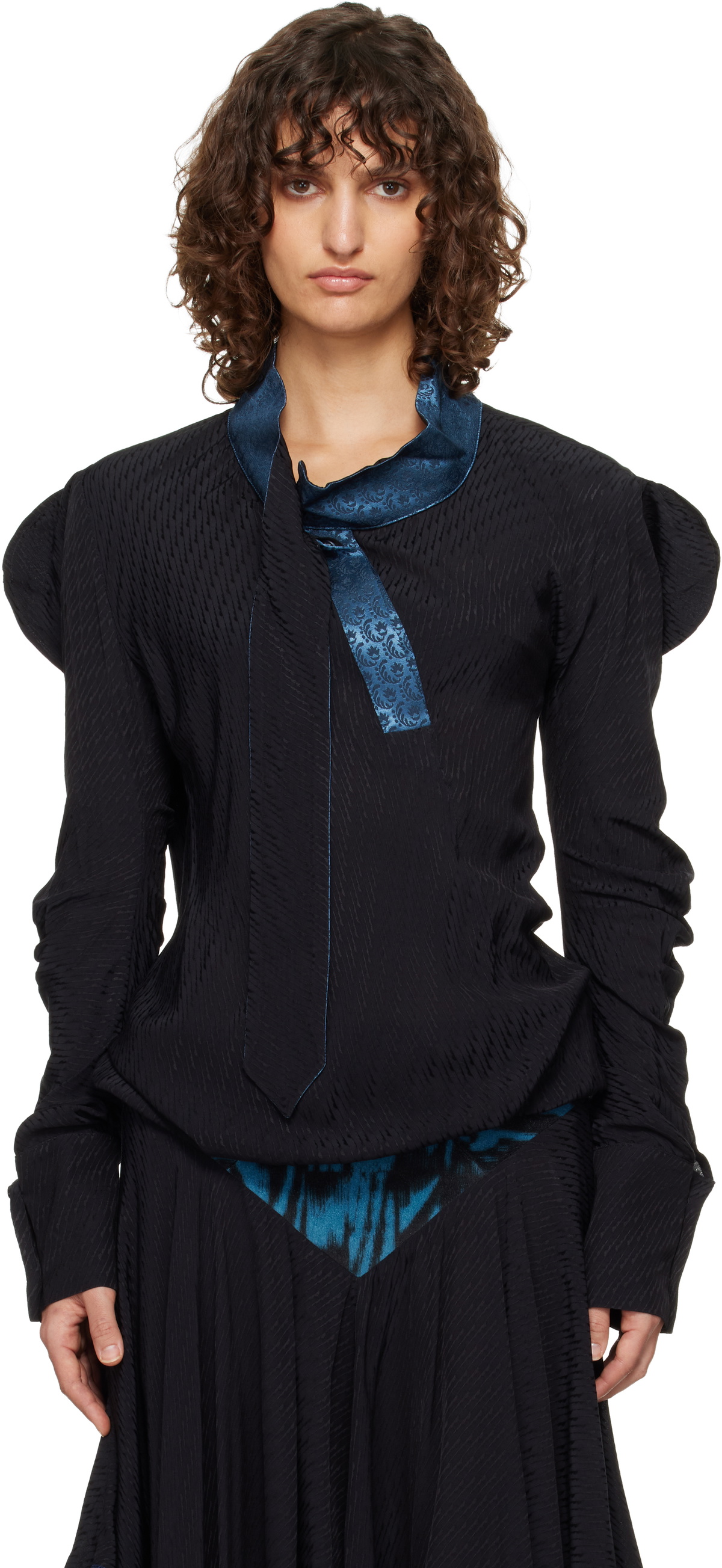 Kiko Kostadinov Black Evelyn Blouse