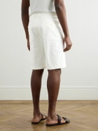 Etro - Straight-Leg Paisley-Jacquard Denim Shorts - White
