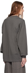 A. A. Spectrum Gray Templex Long Sleeve T-Shirt
