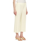 PLEATS PLEASE ISSEY MIYAKE Off-White Opaque Trousers