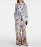 Camilla Tiled In Time belted floral jacket