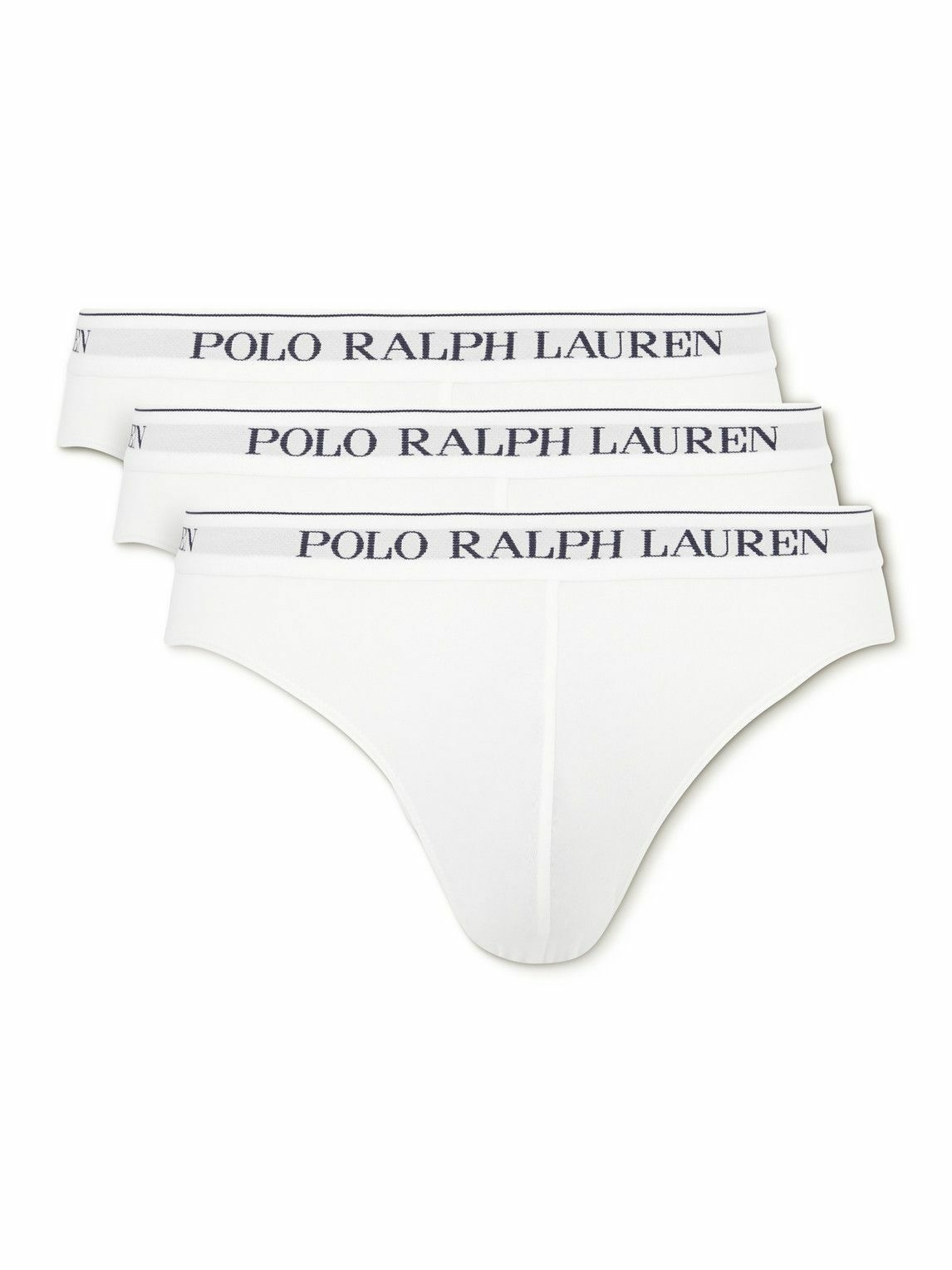 Photo: Polo Ralph Lauren - Three-Pack Stretch-Cotton Briefs - White